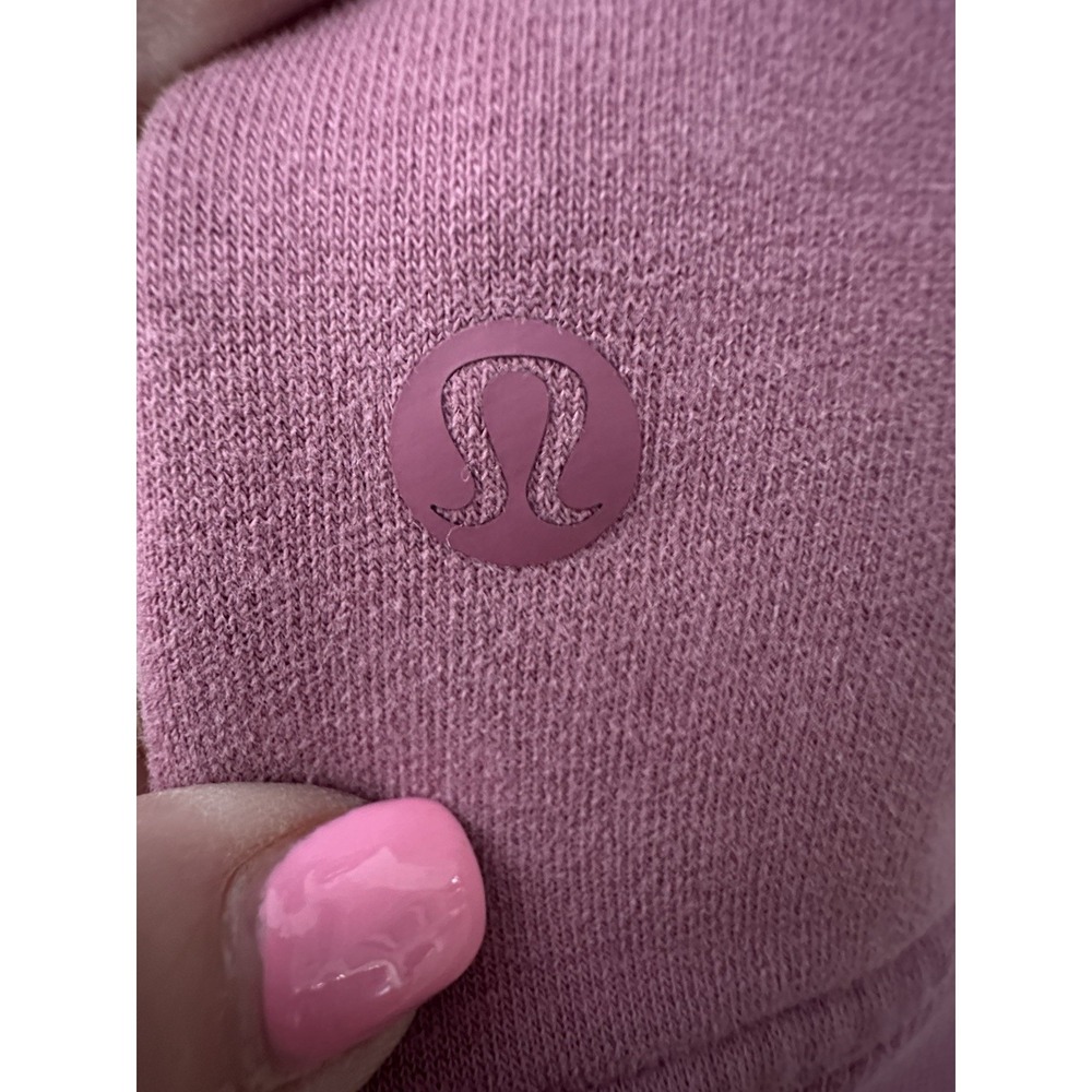 Lululemon Hoodie Fleece Sweatshirt Pink Women's Small Long Sleeve Pockets #IJ6-8 - Picture 2 of 7